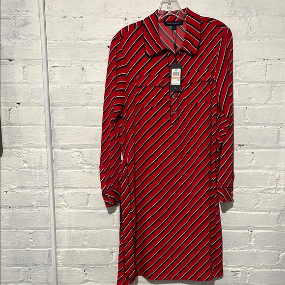 Tommy Hilfiger Long Sleeve Shirt Dress - Picture 1 of 9